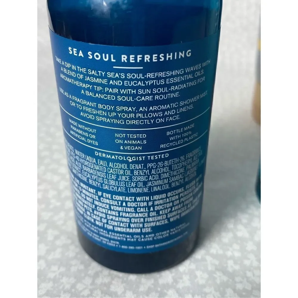 Bath and Body Works SEA SOUL REFRESHING JASMINE + EUCALYPTUS Aromatherapy 4 pc